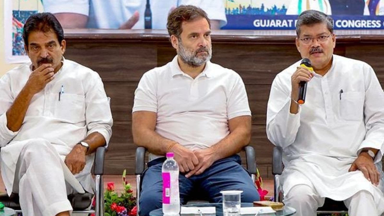 The Indian ExpressPlan to defeat BJP in focus, Rahul Gandhi holds meetings with Gujarat party leaders and members​