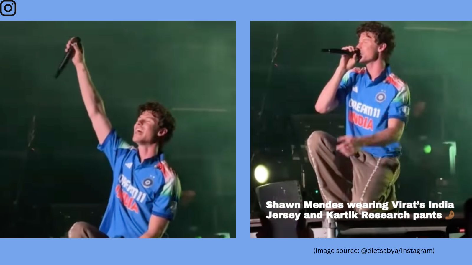 The Indian ExpressWatch: Shawn Mendes pays tribute to team India, dons Virat Kohli jersey at Lollapalooza ahead of Champions Trophy Final​
